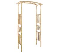 Garden Arch Natural Bamboo Modern Archway Structure Outdoor Decor vidaXL