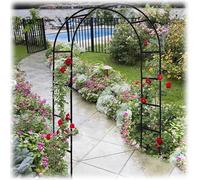 Garden Arch Trellis for Climbing Plants 2.30m Wedding Arch Adjustable Height 1.40m 3.50m Outdoor Rose Support Metal Frame Perfect for Garden Decoration
