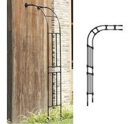 Garden Arch Trellis For Climbing Plants Half-Arch Roses Vines Support Rack 240cm 267cm High For Flowers/Fruits/Vegetables/Party Weather Resistant Metal(Black400x267x60cm)