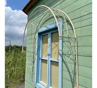 Garden Arch Trellis for Climbing Plants, Outdoor Iron Art, Vintage Rustic Design, Rose Arch for Gardens, Balconies, Windows, and Doors - Perfect for Enhancing Your Garden Decor!