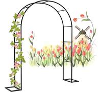 Garden Arch Trellis for Climbing Plants - Outdoor Wedding Arch & Flower Support - Patio & Lawn Decor (W3.5xH2.2m) - Ideal for Gardens & Special Events