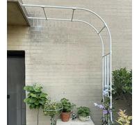 Garden Arch Trellis for Climbing Plants, Steel Frame Half Rose Arch Pavilion for Vines and Flowers, Perfect for Outdoor Garden and Patio Decor