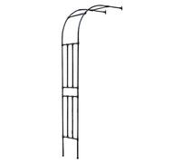 Garden Arch Trellis for Climbing Plants, Steel Frame Half Rose Arch Pavilion for Vines and Flowers, Perfect for Outdoor Garden and Patio Decor
