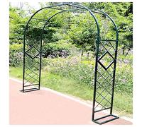 Garden Arch Trellis for Climbing Plants Sturdy Metal Rose Support Rust Resistant Garden Column Adjustable Width 140 380cm Green Color Perfect for Garden Decoration
