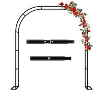 Garden Arch Trellis for Climbing Plants, Weather-Resistant Metal Rose Arbor, Various Sizes 140x230cm to 350x220cm, Outdoor Decoration for Gardens and Yards