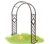Garden Arch Trellis for Climbing PlantsWeatherproof Metal Rose Frame 140380 cm Wide Stable Outdoor Archway for Garden Decor Green Color Durable and Stylish