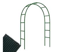 Garden Arch Trellis for Wedding, Outdoor Decorative Arbor, 40cm Wide Rose Support, Sturdy Pergola for Wisteria & Flowering Vines, Elegant Garden Decor (Color: Green)