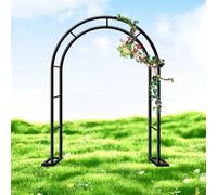 Garden Arch Wedding Arch 80 350 cm Wide Trellis for Climbing Plants & Roses Decorative Pergola for Wedding Black Arched Garden Arbor (120x220cm 3.9x7.2ft)