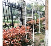 Garden Arch White Climbing Plant Trellis Wedding Arched Rose Support Garden Column 120x220cm Adjustable Height 140-350cm Outdoor Decor for Vines & Flowers