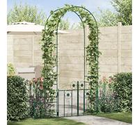 Garden Arch with Lock Green Metal 203 x 50 x 218 cm Freestanding as a Trellis for Roses Clematis and Climbing Plants, Pergola, Arbor, Archway for Garden, Balcony, Patio