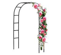 Garden Arch - Wrought Iron Material | 94 Inch Climbing Grid Flower Stand, 1975 G, Decorative Wedding Background Frame, Increases the Appeal for Using Balloons and Vines Outdoors