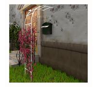 Garden Arches Metal Strong, Rose Arch Half-side for Outdoor Climbing Plant Weatherproof, Sturdy Durable Pergola Trellis Weather-Resistant Iron Tubular