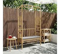 Garden Arches Trellises Arbours & Pergolas Bamboo Arch Bench Rose Arbor Pergola