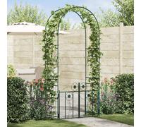 vidaXL Garden Arch with Lock Black 203 x 50 x 218 cm