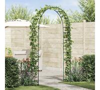 vidaXL Garden Arch Floral Green 115 x 37 x 231 cm