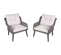 Buxton Rattan Wicker Outdoor Lounge Chairs with Cushion - DG79