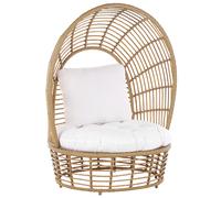 Beliani Garden Chair Rattan Beige Lido