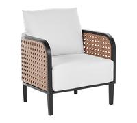 Beliani Garden Armchair Montefalco Metal White