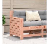 Garden Armrest Sofa Natural Solid Douglas Wood 69x62x70.5 cm Outdoor Modular Set
