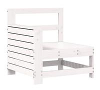 vidaXL Garden Armrest Sofa Outdoor Sofa Sectional Sofa White Solid Wood Pine