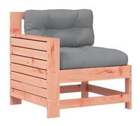 Garden Armrest Sofa with Cushion Outdoor Couch Solid Wood Douglas vidaXL