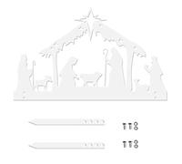 Garden Art Nativity Scene - Outdoor Nativity Scene | Weatherproof Nativity Sets for Christmas Decoration, Christmas Decorations for the Garden