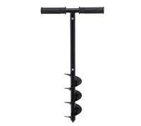 Garden Auger Drill - 4" Drill Bit - Manual Post Hole Digger With Non-Slip Handle, 30 x 60cm (L*H) Spiral Drill Planter Bit for Planting Trees, Seedlings, Deep Cultivating, Digging Weeds Roots