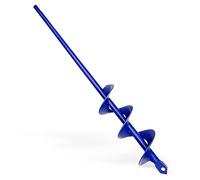 Garden Auger Drill Bit - 40x420mm Blue-Violet Spiral Planting Auger for Hex Driver Drill, Garden Post Hole Digger for Planting Bulbs Seedlings