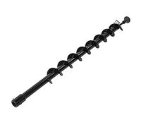 Garden Auger Drill Bit 60mm x 800mm Manganese Steel Spiral Planting Auger for Digging Post Holes Bulb Planting and Soil Cultivation Hex Drive Earth Drill Bit