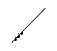 Garden Auger Spiral Drill Bit - 45cm Length x 4cm Width - 3-Blade Earth Borer for Planting, Post Holes & Soil Digging