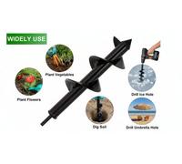 Garden Auger Spiral Drill Bit For Post Hole Digging And Planting