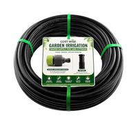 Garden Automatic Irrigation Lpde Water Supply Pipe with Hose Connector and End Bung,10m,15m and 25m Length Options (15, Meters)