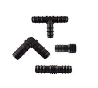 Garden Automatic Irrigation/Patio Watering Pack of 10 Mixed Fittings for 13/16mm ldpe Water Supply Pipe Plugs,tee,Elbow & Joiners