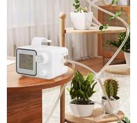 Garden Automatic Watering System, Programmable Watering Timer for Potted Plants with 20 Outlets, 2000mAh Rechargeable Battery, 1-300 Seconds Control, for Indoor Outdoor Use, White