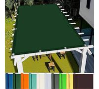 Garden Awning Canopy 1.2x3.2m (3.94x10.5ft) UV Resistant Outdoor Shade Net Easy Installation with Free Rope for Patio Garden Lawn Dark Green