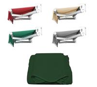 Garden Awning Patio Retractable Manual Awning Canopy Sun Shade Shelter, Awning Fabric Replacement, Garden Awnings, 2.5x2m Manual Patio Awning Retractable Canopy Outdoor Sun Shader, Grey(Green,(10x8.2f