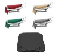 Garden Awning Patio Retractable Manual Awning Canopy Sun Shade Shelter, Awning Fabric Replacement, Garden Awnings, 2.5x2m Manual Patio Awning Retractable Canopy Outdoor Sun Shader, Grey(Gray,(8.2x5ft)