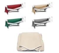 Garden Awning Patio Retractable Manual Awning Canopy Sun Shade Shelter, Awning Fabric Replacement, Garden Awnings, 2.5x2m Manual Patio Awning Retractable Canopy Outdoor Sun Shader, Grey(Beige,(13x11.5