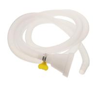 Garden Awning Rainwater Collection Funnel with Hose for Canopies | Plastic White Corner Fit, Sloped Outlet and Wide Drain, for Pergolas and Residential Awnings