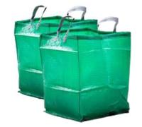 Garden Bags Heavy Duty 2Pack - Reusable Refuse Bags, Easy to Move Sacks - Green Waste Bags with handles - 150 Litre Capacity Collect dry leaves and Gardening Debris Long Lasting