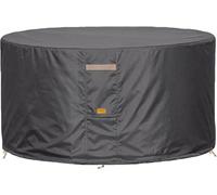 Garden Balsam Fire Pit Cover Waterproof Heavy Duty Fade Resistant Outdoor Firepit Covers Round Fits 22 - 26 inch Fire Pit Table Cover 28" Dia x 16" H Dark Grey