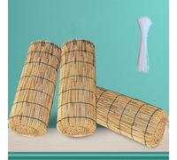 Garden, Bamboo Fence Rolls, Natural Fencing Panels for Patio, Villa, Restaurant, Hotel - W140xH400cm (4.6x13ft) Outdoor Decor