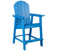 Garden Bar Chair ADIRONDACK Synthetic Material Blue
