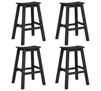 vidaXL Garden Bar Set 4 pcs White HDPE, White