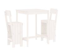 Garden Bar Set Outdoor Bar Table Set Bar Stool 3 Piece Solid Wood Pine vidaXL