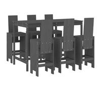 Garden Bar Set Outdoor Bar Table Set Bar Stool 7 Piece Solid Wood Pine vidaXL