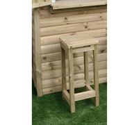Garden Bar Stool - Timber - L38 x W36.5 x H80 cm Churnet Valley Garden Furniture Ltd Brown One Size