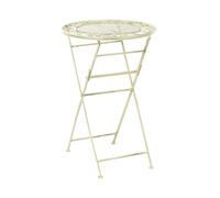 Garden Bar Table BIVIO 60 cm 60 cm Metal Light Green