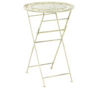 Beliani Garden Bar Table Bivio 60 Cm 60 Cm Metal Light Green