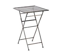 Garden Bar Table BORMIO 60 cm 60 cm Metal Black
